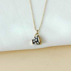 NEW Kate Spade Alice In Wonderland Teatime Gold Necklace